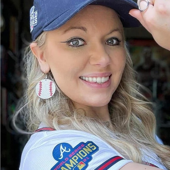 NEW Silver Baseball Earrings - Picture 2 of 9